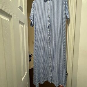 Trovata Striped Blue and White Top